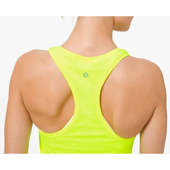 Lululemon Swiftly Tech Racerback 2.0 Sz 12 Highlight Yellow Sweat-Wicking Tee - Picture 7 of 10